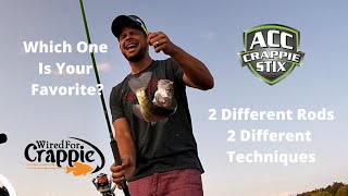 2 Different Crappie Rods - 2 Different Crappie Techniques - Results Are?? 