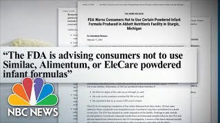 Nationwide Baby Formula Recall Causes Panic For Some Parents