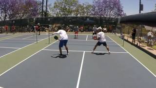 2017 Pickleball Tournament May Mayhem MD 5.0 Steve Dawson/Warnick vs. Coyle/Shinzaki Game 3