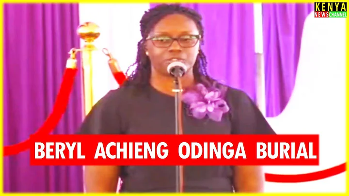 Listen to Rosemary Odinga EMOTIONAL SPEECH at Raila's Sister Beryl Achieng burial Kang'o ka Jaramogi