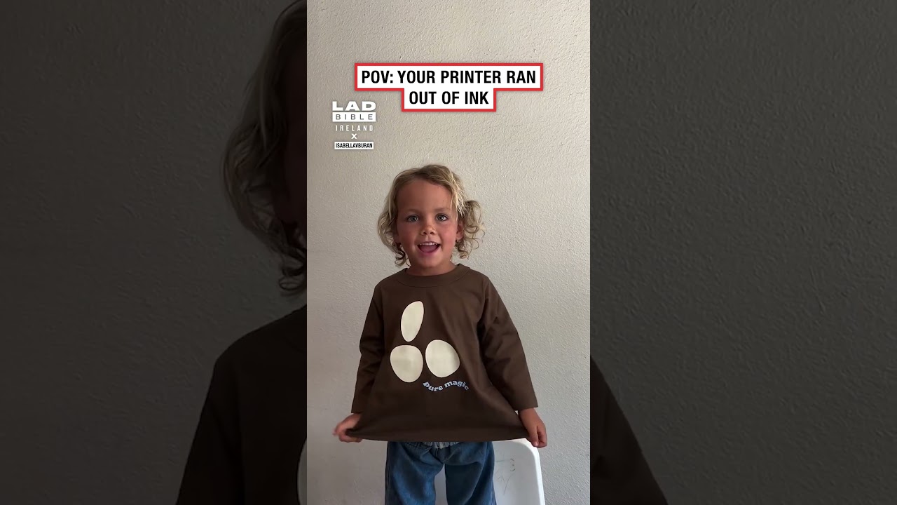 POV Your printer ran out of ink