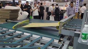 Sunthinks Inkjet single pass printer with auto feeder automatic slotter machine at 2024 wepack expo