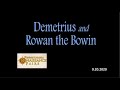 Demetrius &amp; Rowan at PARF  9 20 20