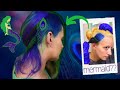 DYING MY HAIR Mermaid! 🧜🏼‍♀️ | Peacock?? 🦚