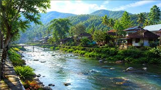 Relaxing River Village Sounds 🌿 Nature ASMR for Sleep & Study