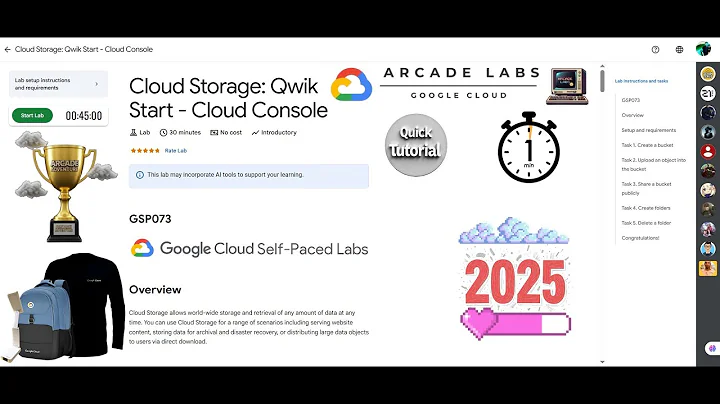 [NEW2025]Cloud Storage: Qwik Start - Cloud Console | #GSP073 | #qwiklabs  | Google Cloud Arcade 2025
