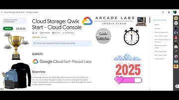 [NEW2025]Cloud Storage: Qwik Start - Cloud Console | #GSP073 | #qwiklabs  | Google Cloud Arcade 2025