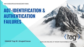A07   Identification & Authentication Failures:  OWASP Top 10: Drupal Focus
