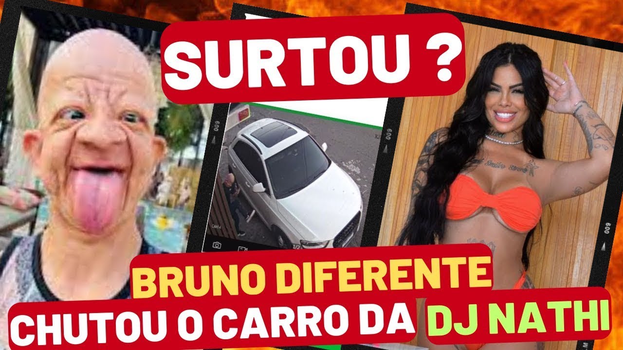 🚨VEJA: Bruno Diferente é flagrado por câmera chutando o carro da Dj N