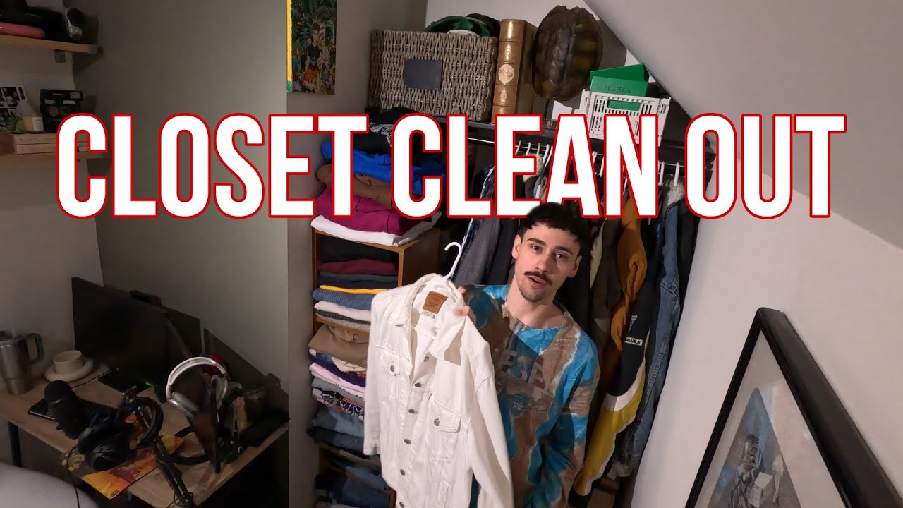 MASSIVE DECLUTTER + ORGANIZE MY WHOLE CLOSET - YouTube