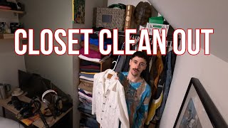 MASSIVE DECLUTTER + ORGANIZE MY WHOLE CLOSET