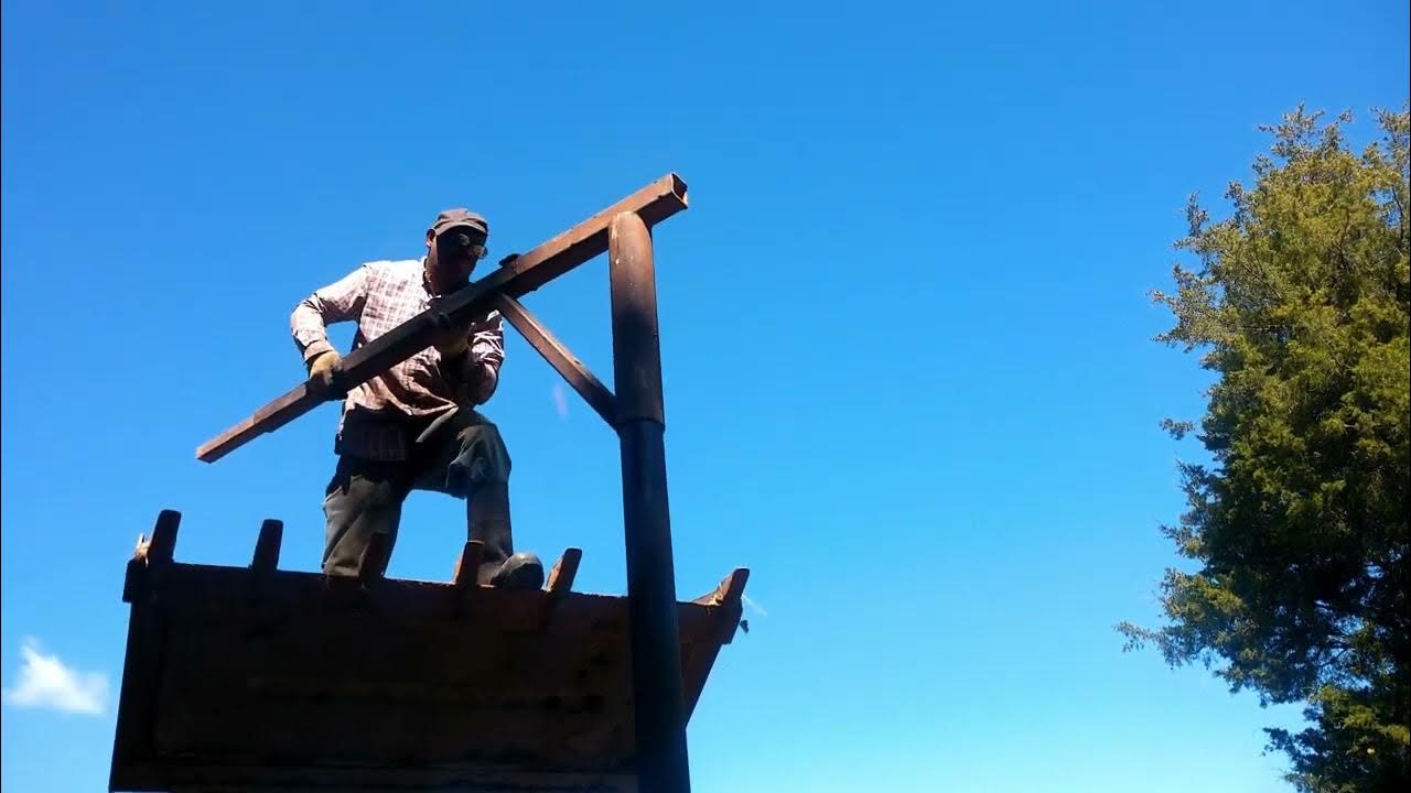 How To Make a Swivel Crane Removing an Engine YouTube