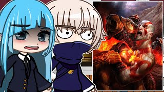 [🇺🇸/🇧🇷] Jujutsu Kaisen React to Kratos | Gacha React | GoW React | God Of War