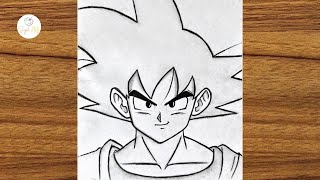 How To Draw Goku Step By Step || Easy Drawing Ideas For Beginners || Beginners Drawing