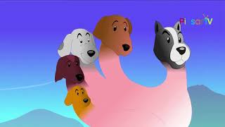 The Finger Family Dog Family Nursery Rhyme | Kids Animation Rhymes Songs