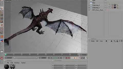 SKYRIM Dragons 3D models Rigged, not animated (.c4d)