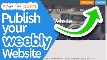 How to publish your Weebly website - ServerPoint.Com