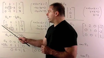 Solving a SLE in 3 Variables with Row Operations 2