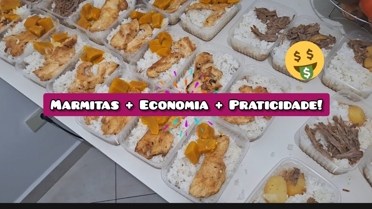 Como Economizo Tempo e Dinheiro com Marmitas Para 15 Dias🤩💰