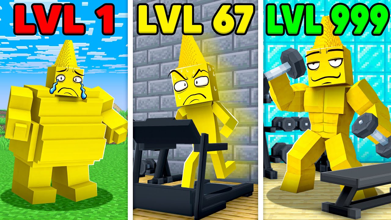 Arkey’s Sad FAT to STRONG Story in Minecraft!