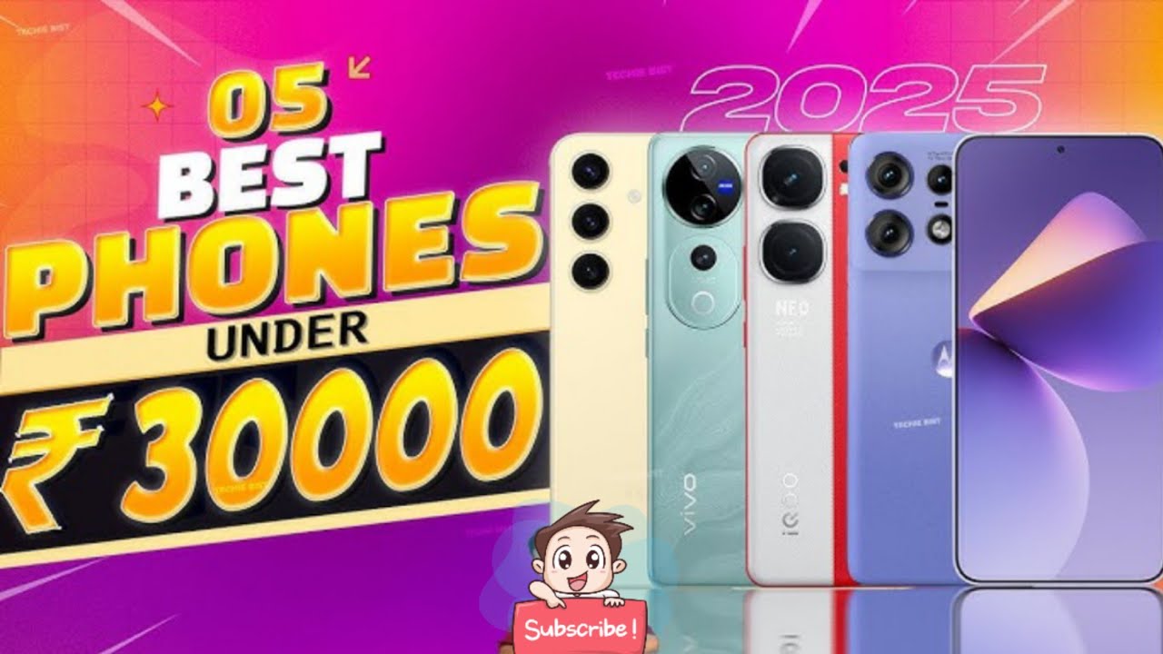 Top 5 Best Phones Under ₹30,000 in 2025 | Gaming, Camera, Battery Sab ...