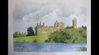 Paint a  Scottish Castle for complete beginners.