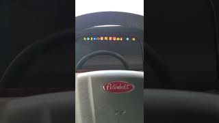 startup of new Peterbilt 389 digital dash