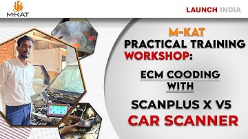 Maruti Swift ECM Coding with ScanPlus X V5 Car Scanner at M-KAT ECM Training Centre
