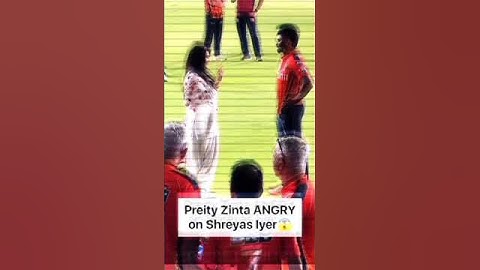 OMG PREITY ZINTA GOT ANGRY ON SHREYAS IYER AFTER LOSS 😱 #prietyzinta #SHREYASIYER #msdhoni