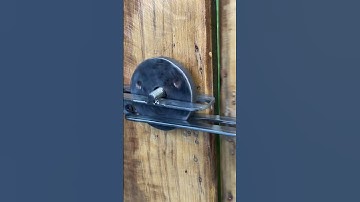 Simple idea with automatic gate latch lock # Mechanism Lock # DIY # Craft design # Sliding door