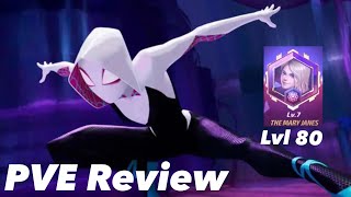 Spider-Gwen Pve Review At Lvl 80 140 Proc - Marvel Future Fight
