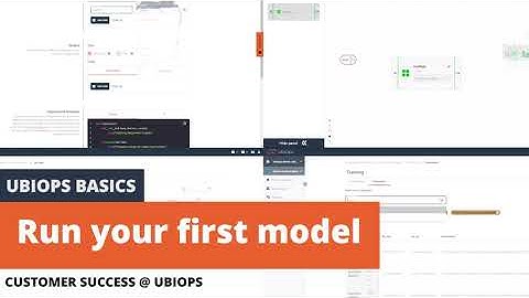 Run your first model with UbiOps