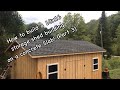 How to build a 10x16 storage shed building on a concrete Slab! (Part 3)