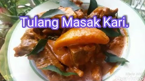 Resepi Tulang Masak Kari.