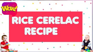 how to make rice cerelac (food for 6 months baby) yummy rice cerelac