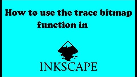 Using the Trace bitmap & break apart function in Inkscape!!!!