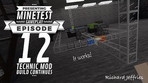 Minetest Gameplay EP 12 Technic mod Factory Additions