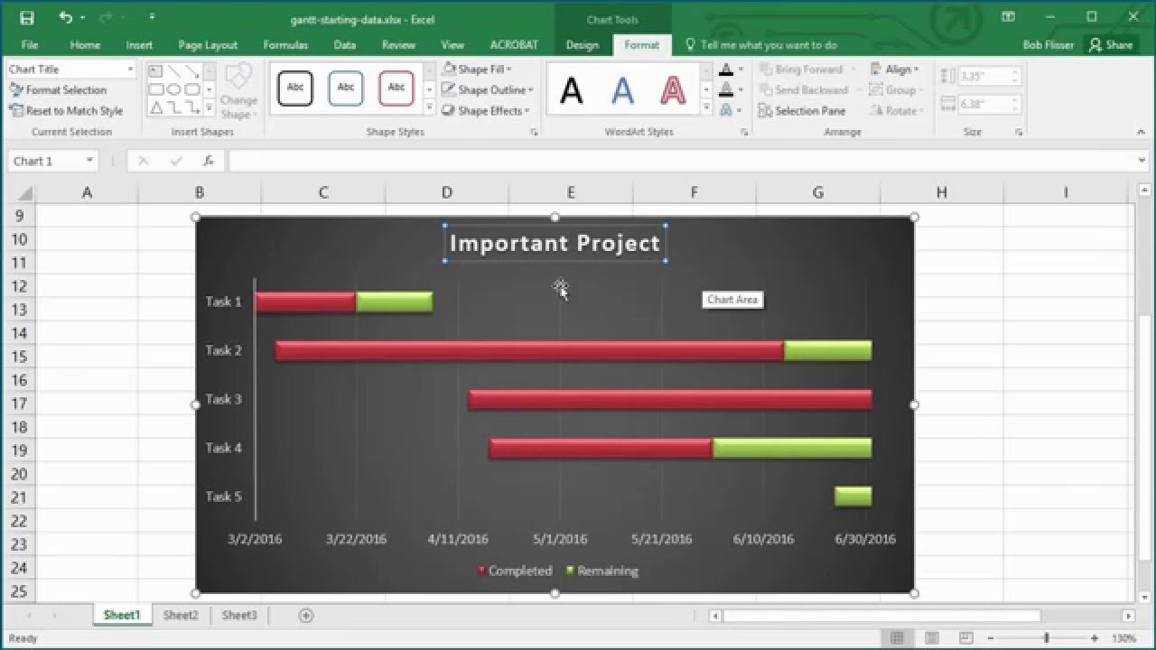 Gantt Chart Adobe Illustrator