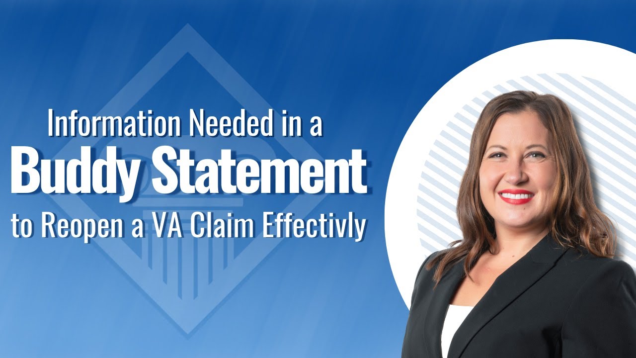 VA Disability Benefits Buddy Statements For Veterans  How do they