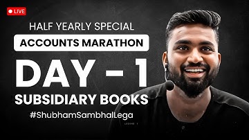 SUBSIDIARY BOOKS  🔥 DAY - 1 📌 | CLASS 11 | ISC | Shubham Jagdish | 8112601234
