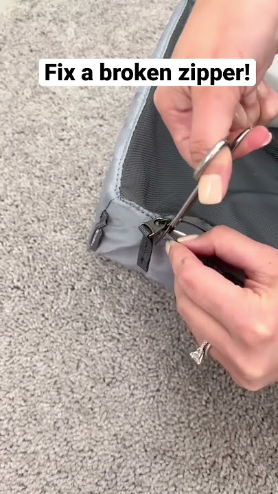 How-to repair a zipper that doesn't close properly: Life Hack #2 