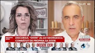 Cristela Georgescu desfinţează discursul „divin' al lui Călin Georgescu