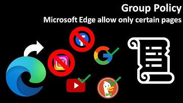 Group Policy: Microsoft Edge allow only certain pages