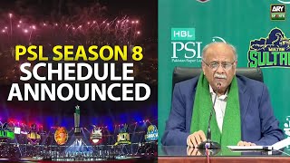Pakistan Super League season 8 schedule announced