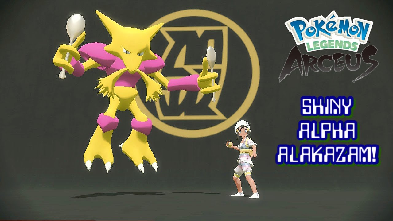 Shiny Alakazam alpha best Stats // Pokemon Legends: Arceus 