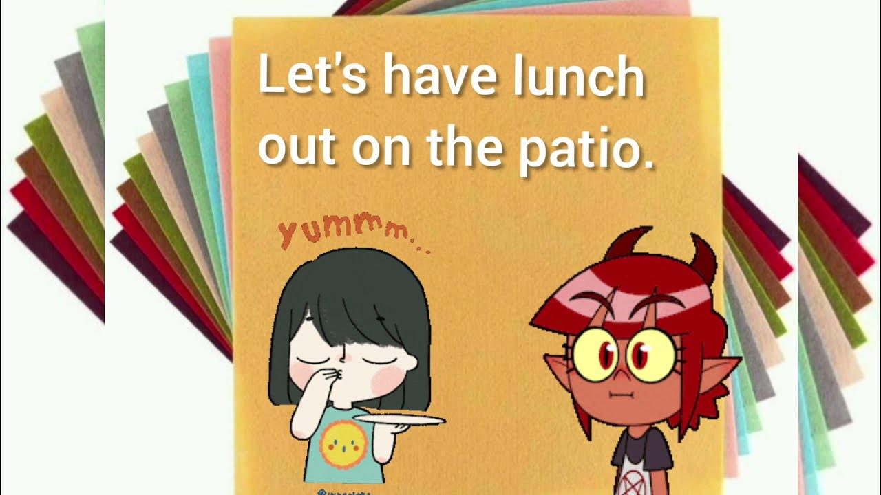 Vocabulary Patio/Do you like to Enjoy on the patio?Speak English at