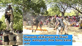 hatari ya scout, kwenye michezo hiii ni kama wamehitimu mafunzo  jkt