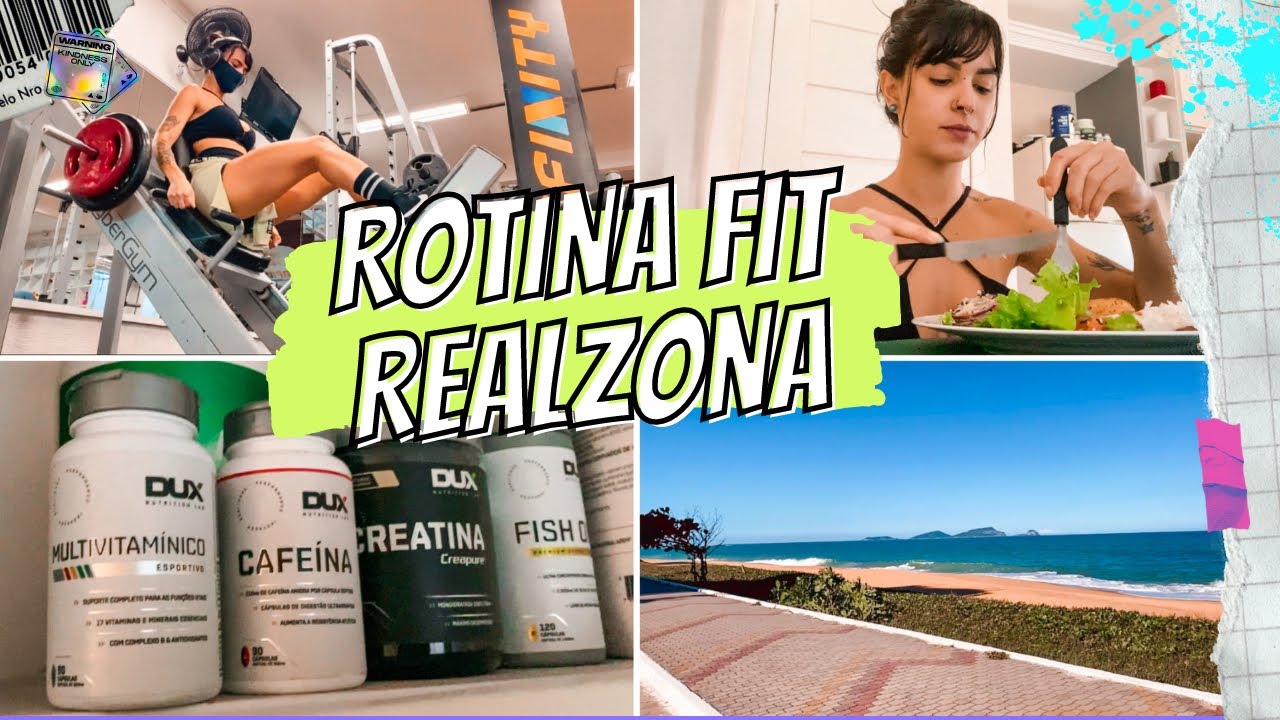 Vlog minha rotina fit realzona ⚡️ Treino de pernas + alimentação + suplementos 💥