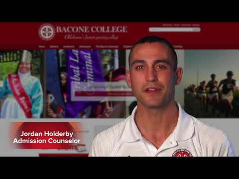 Bacone College Admission Counselor Jordan Holderby