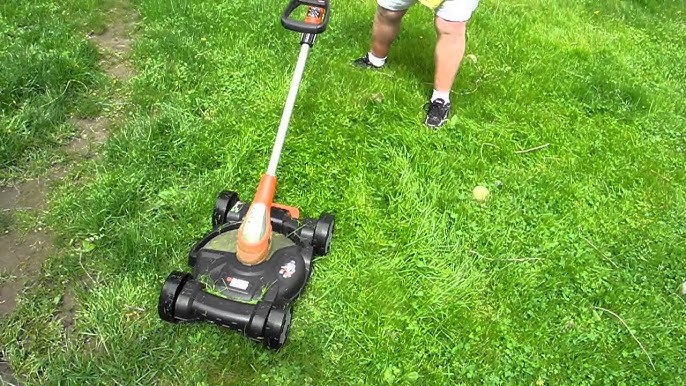 Black + Decker MTD100 One-Handed Battery Powered Lawn Mower Review 